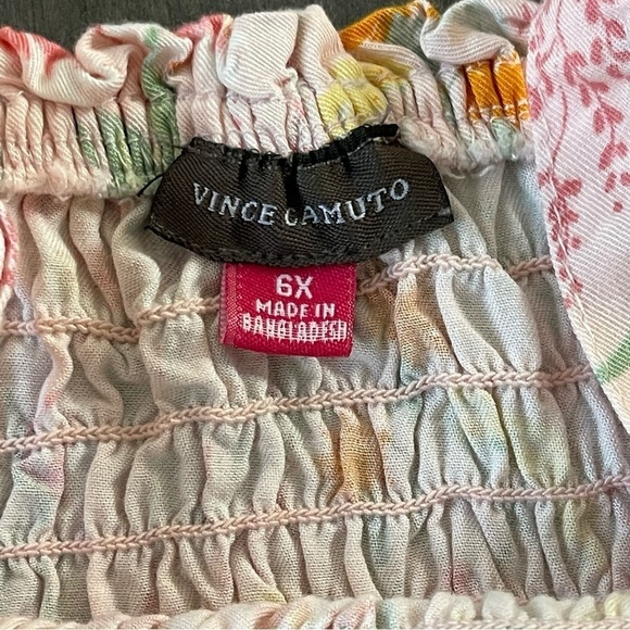 Vince Camuto girls floral pink shorts matching set size 5 - Picture 8 of 9